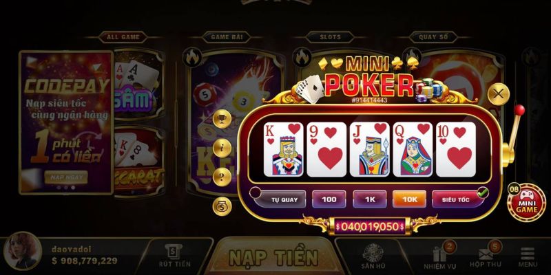 Quy tắc tham gia Mini Poker Sunwin